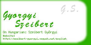 gyorgyi szeibert business card