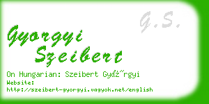 gyorgyi szeibert business card